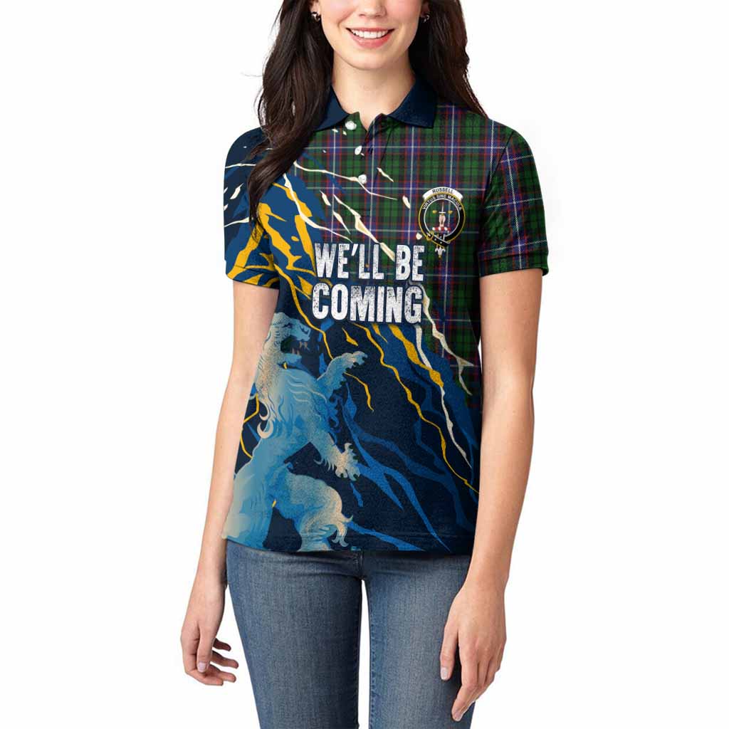 Russell Scotland Tartan Women Polo Shirt WC2026 Football - We'll Be Coming