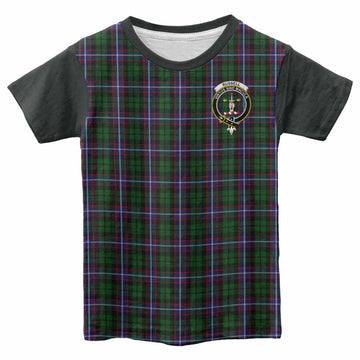 Russell Tartan Accent Kid T-shirt with Family Crest