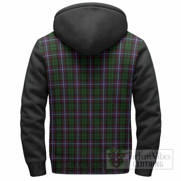 Russell Tartan Accent Sherpa Hoodie with Family Crest