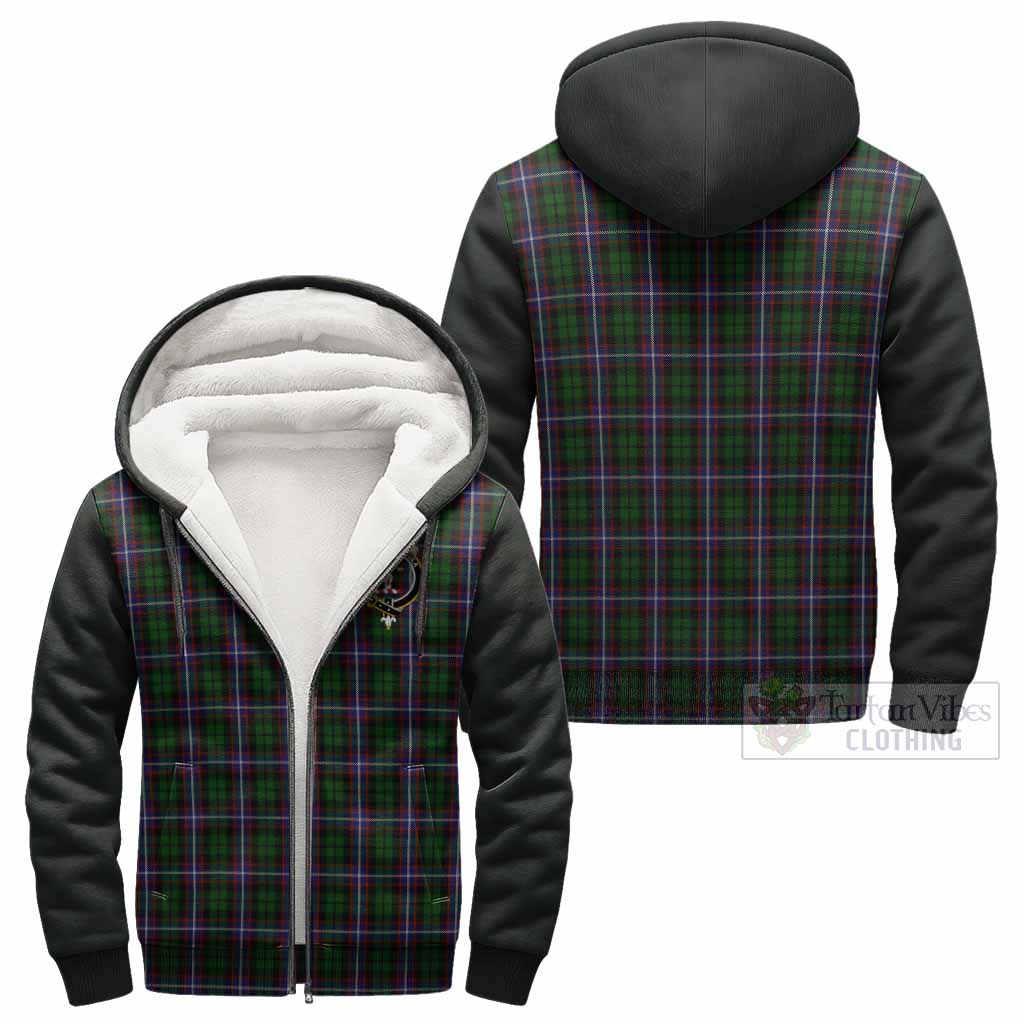Russell Tartan Accent Sherpa Hoodie with Family Crest