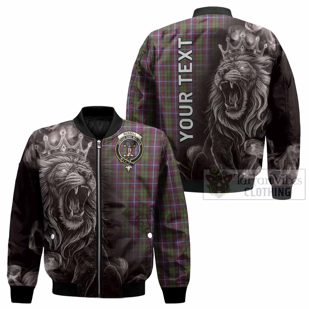 Russell Tartan Bomber Jacket Roaring Lion Heritage