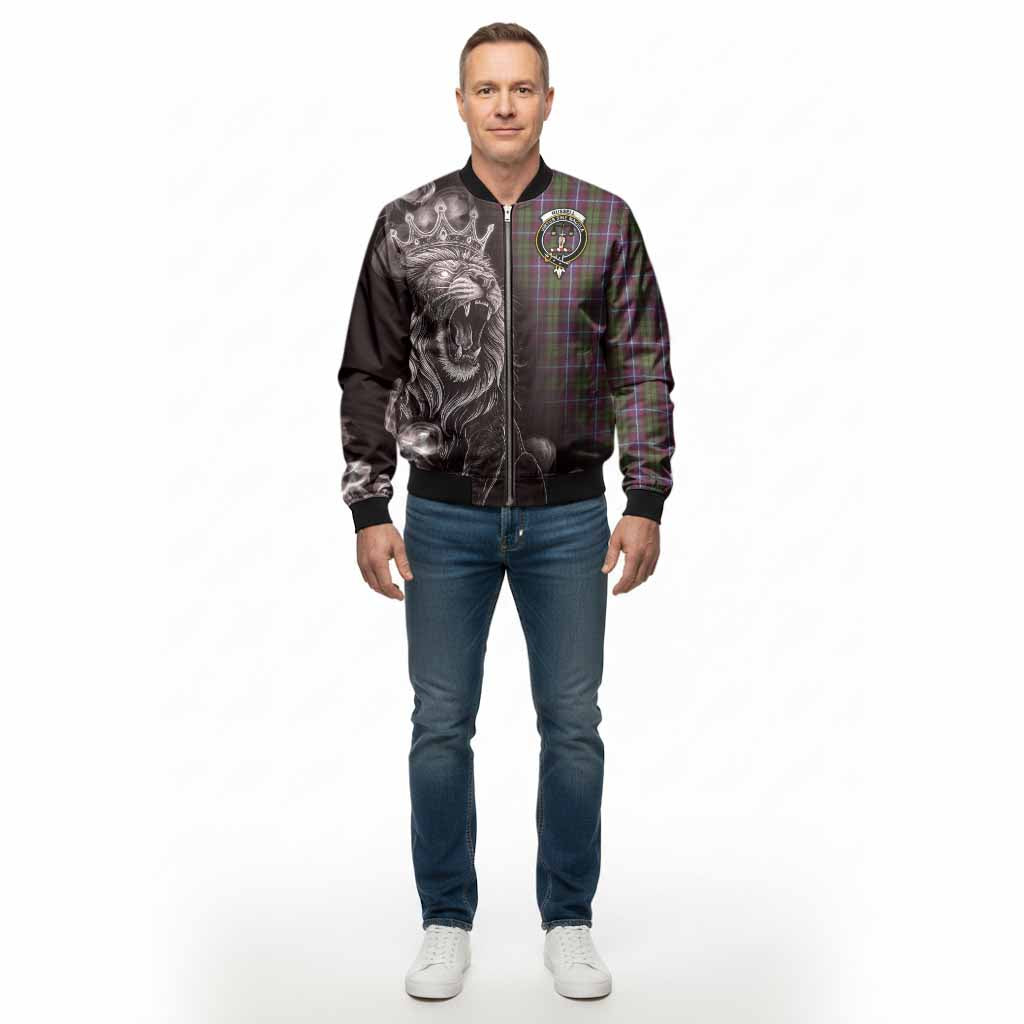 Russell Tartan Bomber Jacket Roaring Lion Heritage