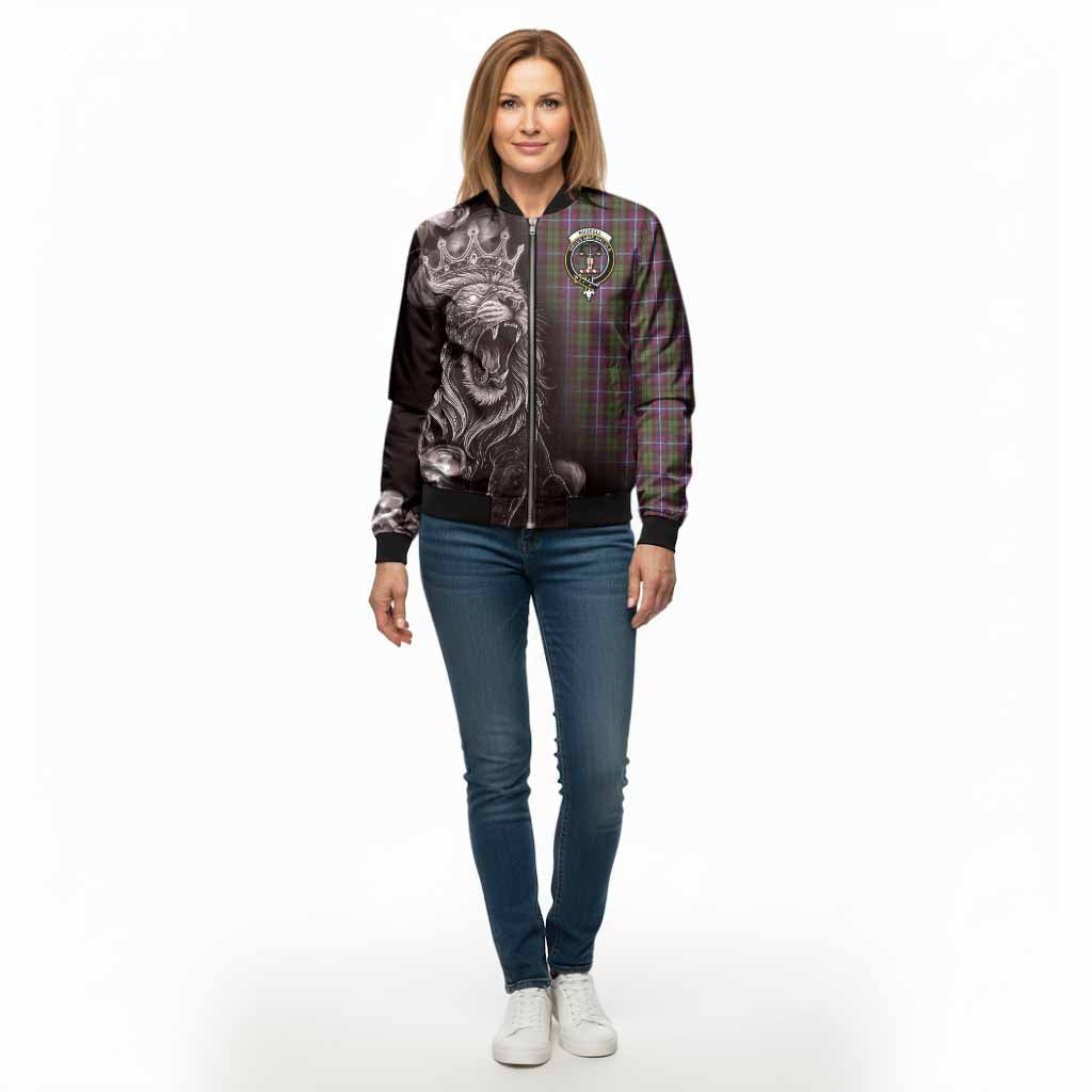 Russell Tartan Bomber Jacket Roaring Lion Heritage