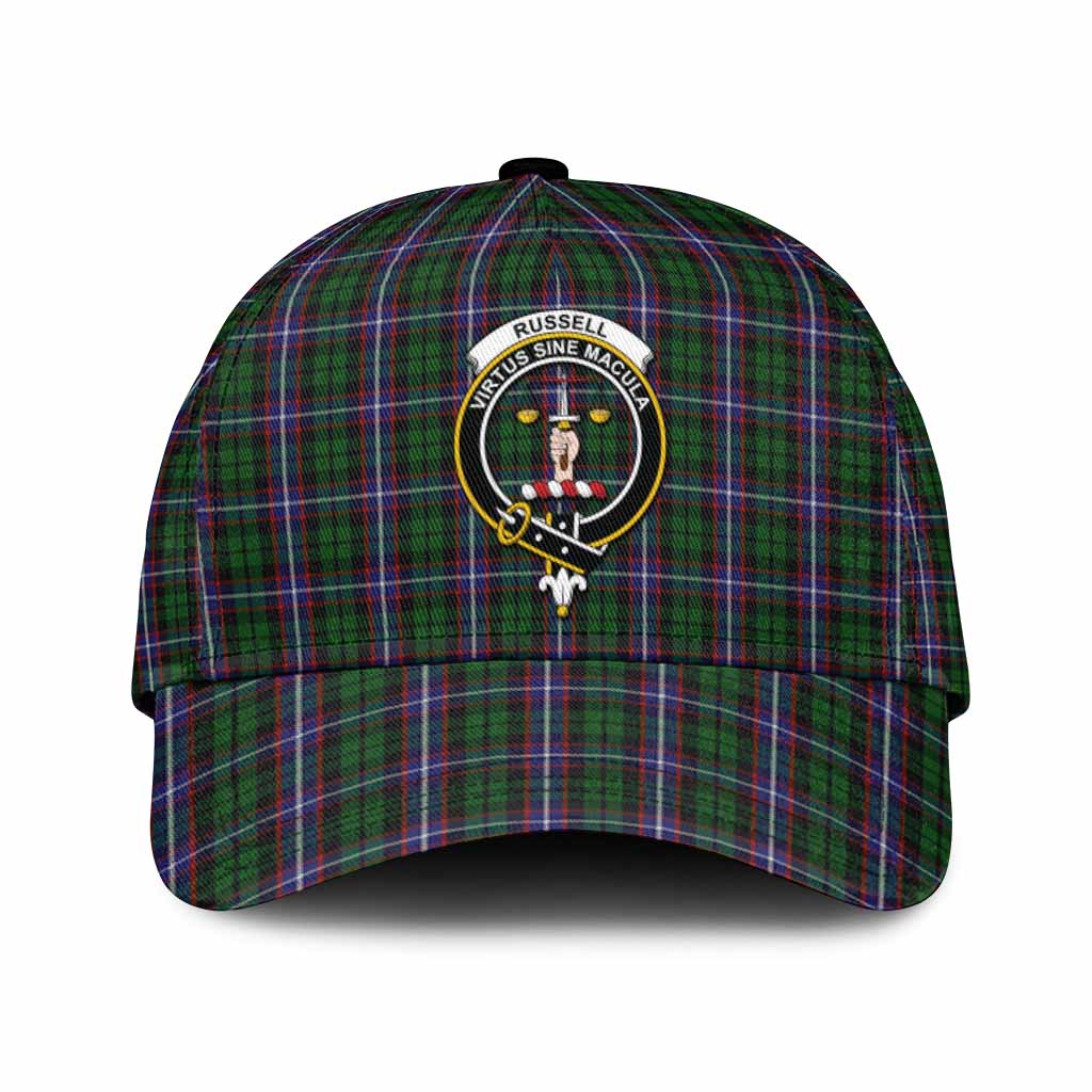 Russell Tartan Classic Cap with Family Crest