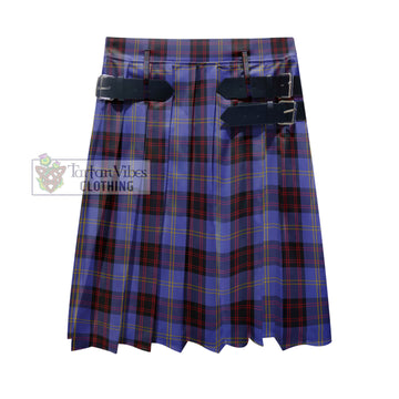 Rutherford Tartan Men's Pleated Skirt - Fashion Casual Retro Scottish Kilt Style