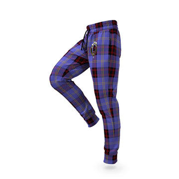 Rutherford Tartan Joggers Pants with Family Crest