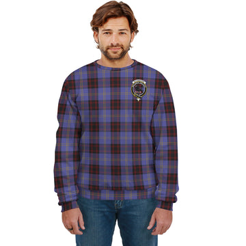 Rutherford Tartan Sweatshirt with Family Crest