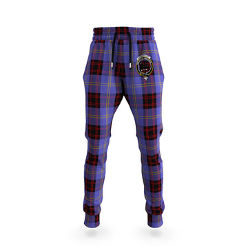 Rutherford Tartan Joggers Pants with Family Crest
