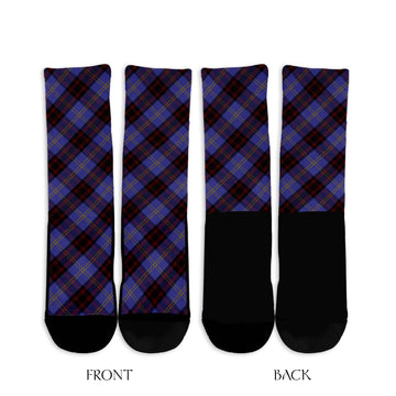 Rutherford Tartan Crew Socks Cross Style