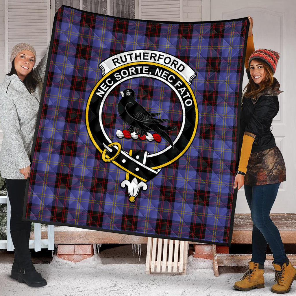 rutherford-tartan-quilt-with-family-crest