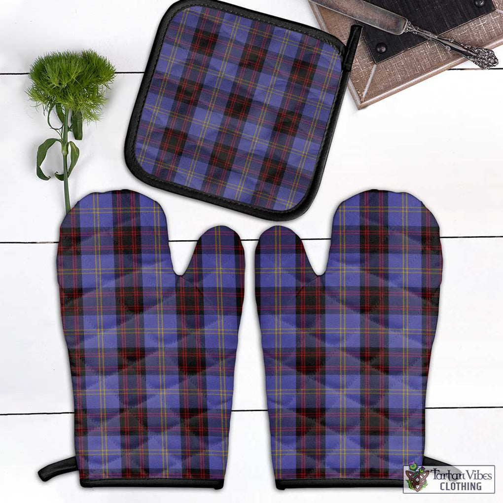 Rutherford Tartan Combo Oven Mitt & Pot-Holder Combo 1 Oven Mitt & 1 Pot-Holder Black - Tartan Vibes Clothing