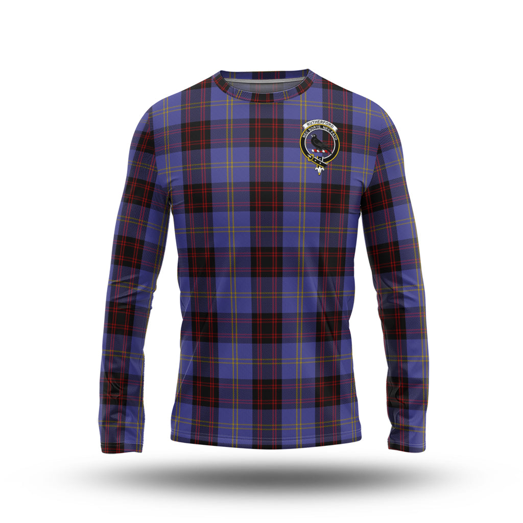 rutherford-tartan-long-sleeve-t-shirt-with-family-crest