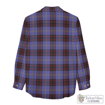 Rutherford Tartan Womens Casual Shirt with Family Crest