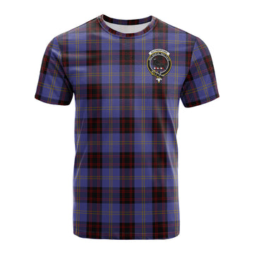 Rutherford Tartan T-Shirt with Family Crest