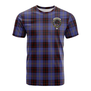 Rutherford Tartan T-Shirt with Family Crest