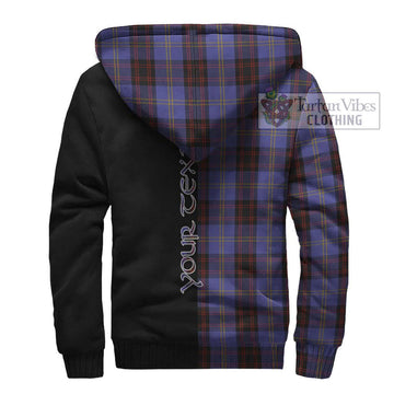 Rutherford Tartan Sherpa Hoodie with Family Crest and Half Of Me Style