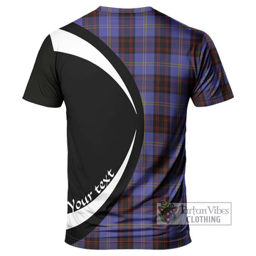 Rutherford Tartan T-Shirt with Family Crest Circle Style