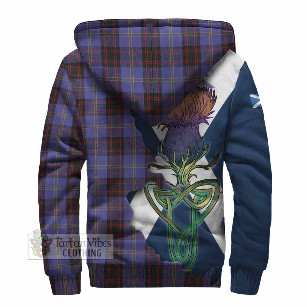 Rutherford Tartan Family Crest Sherpa Hoodie Scottish Thistle Celtic Inspired - Tartan Vibes Clothing