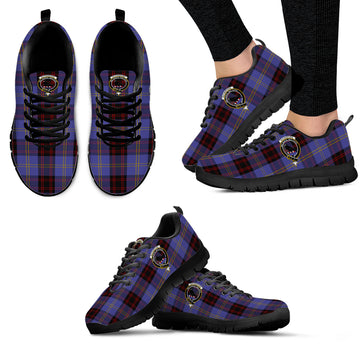 Rutherford Tartan Sneakers with Family Crest