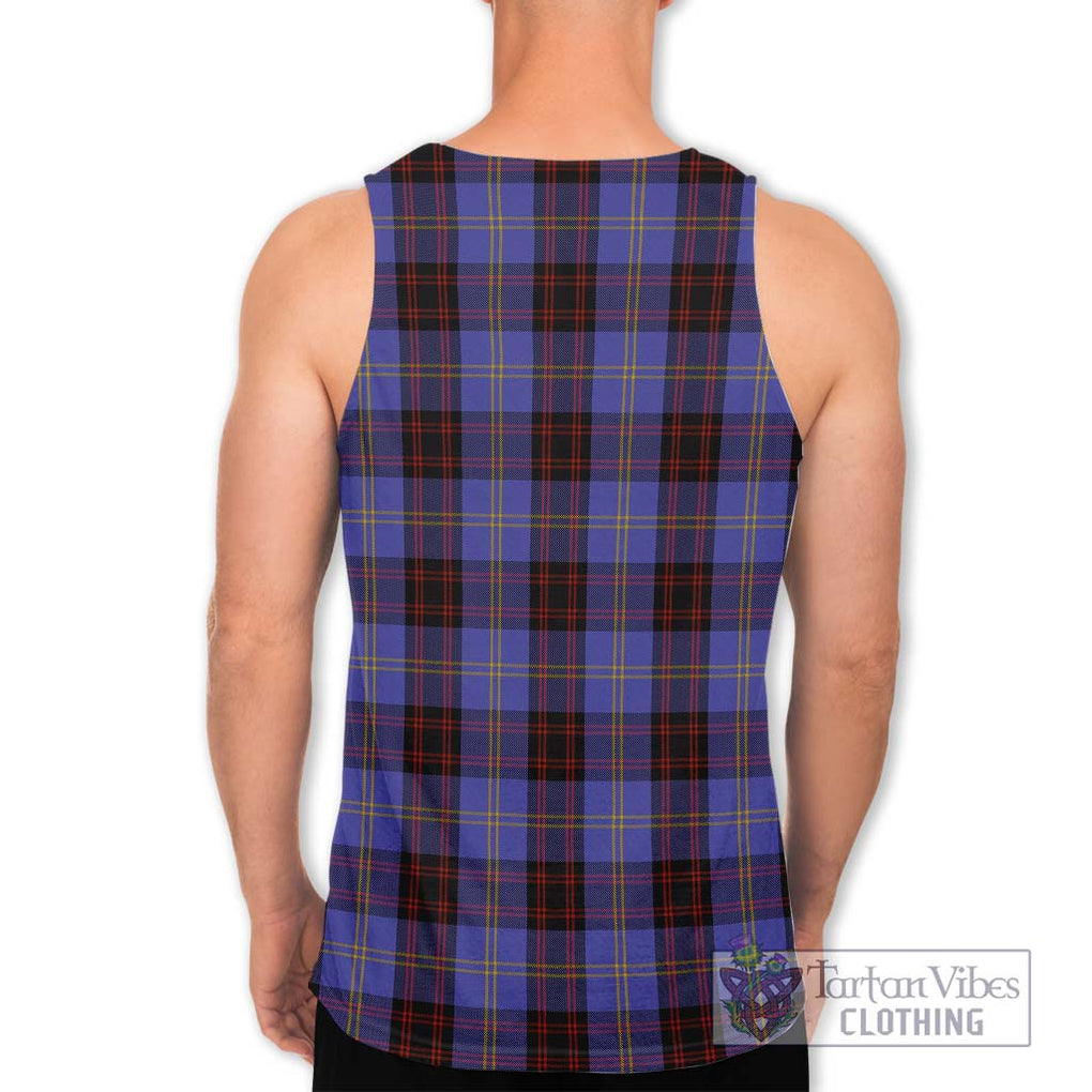 Rutherford Tartan Men's Tank Top with Family Crest DNA In Me Style - Tartanvibesclothing Shop