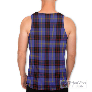 Rutherford Tartan Men's Tank Top with Family Crest DNA In Me Style - Tartanvibesclothing Shop