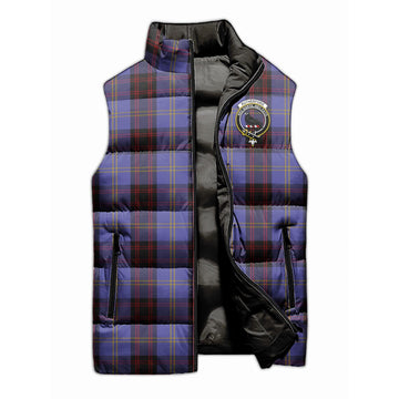 Rutherford Tartan Sleeveless Puffer Jacket with Family Crest