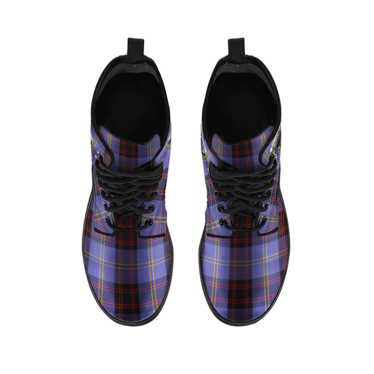 rutherford-tartan-leather-boots-with-family-crest
