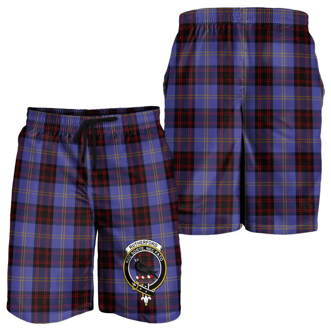 rutherford-tartan-mens-shorts-with-family-crest