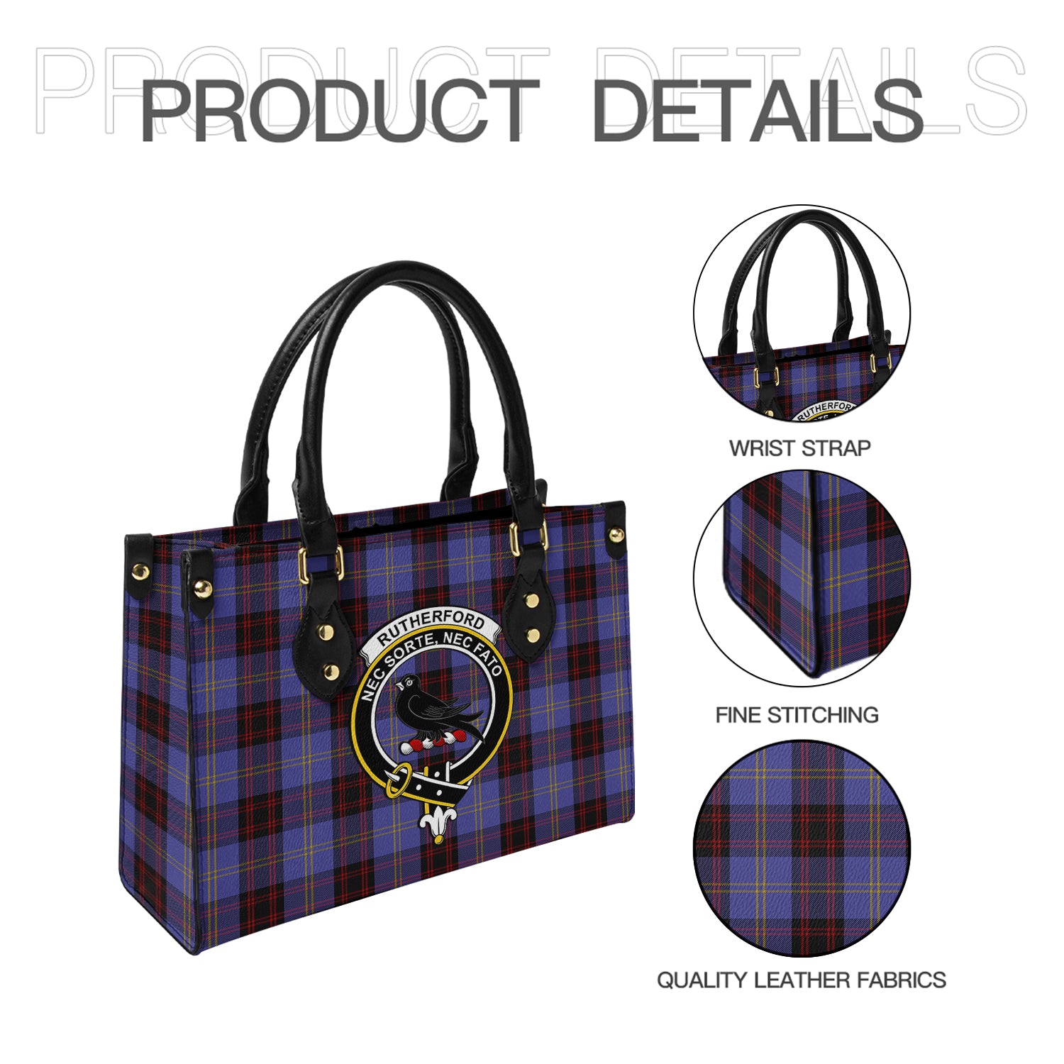 rutherford-tartan-leather-bag-with-family-crest