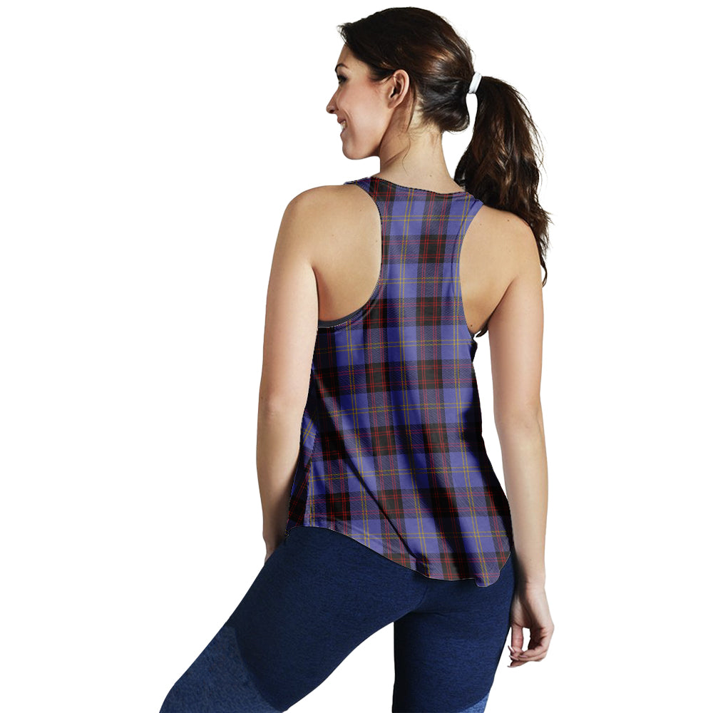 rutherford-tartan-women-racerback-tanks-with-family-crest