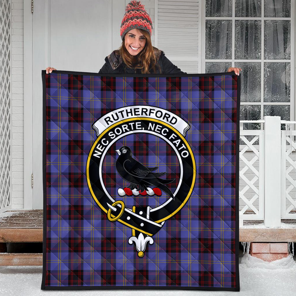 rutherford-tartan-quilt-with-family-crest