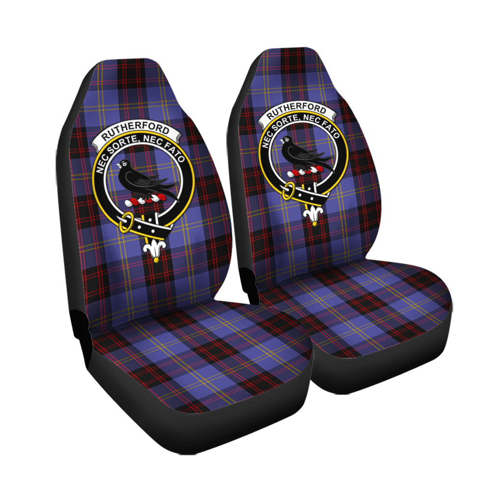 Rutherford Tartan Car Seat Cover with Family Crest - Tartanvibesclothing