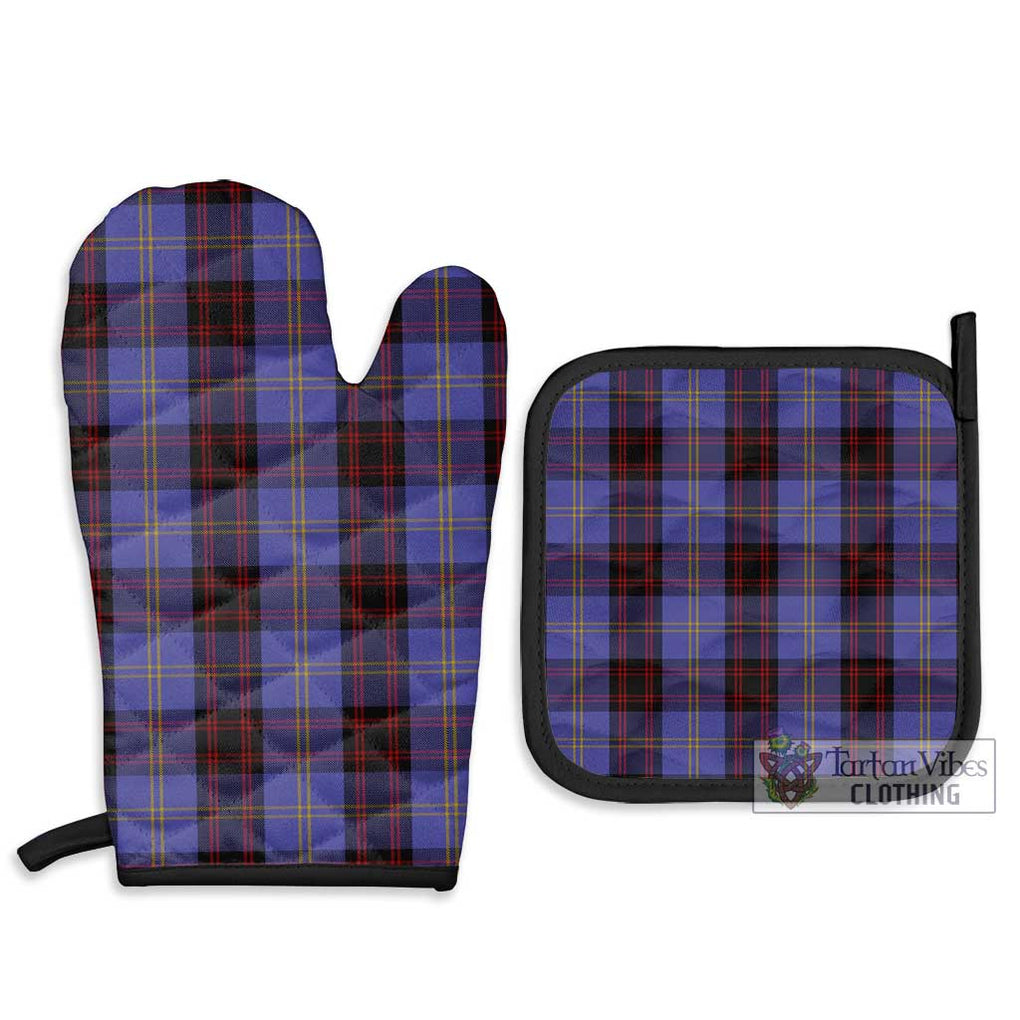 Rutherford Tartan Combo Oven Mitt & Pot-Holder Combo 1 Oven Mitt & 2 Pot-Holder Black - Tartan Vibes Clothing