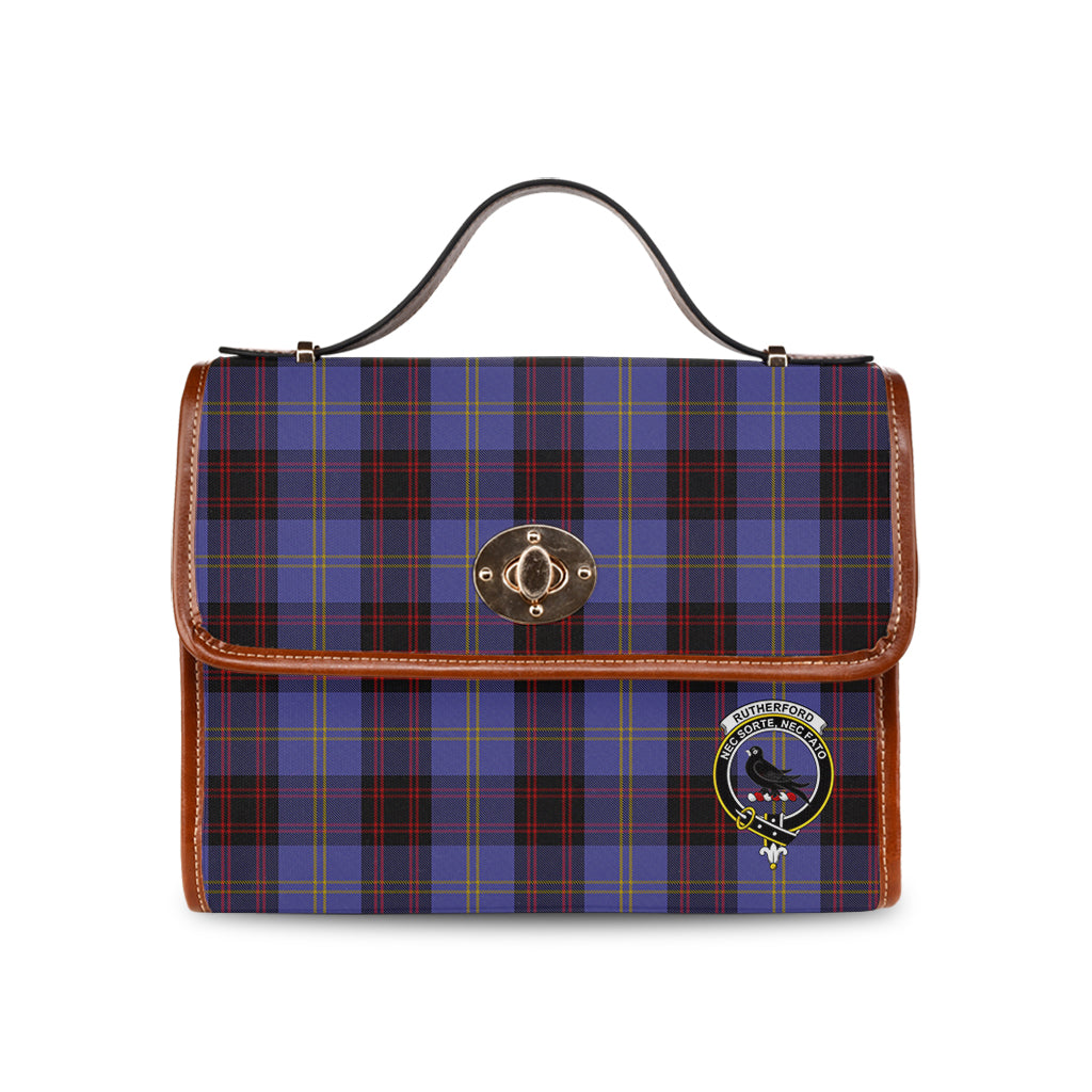 rutherford-tartan-leather-strap-waterproof-canvas-bag-with-family-crest