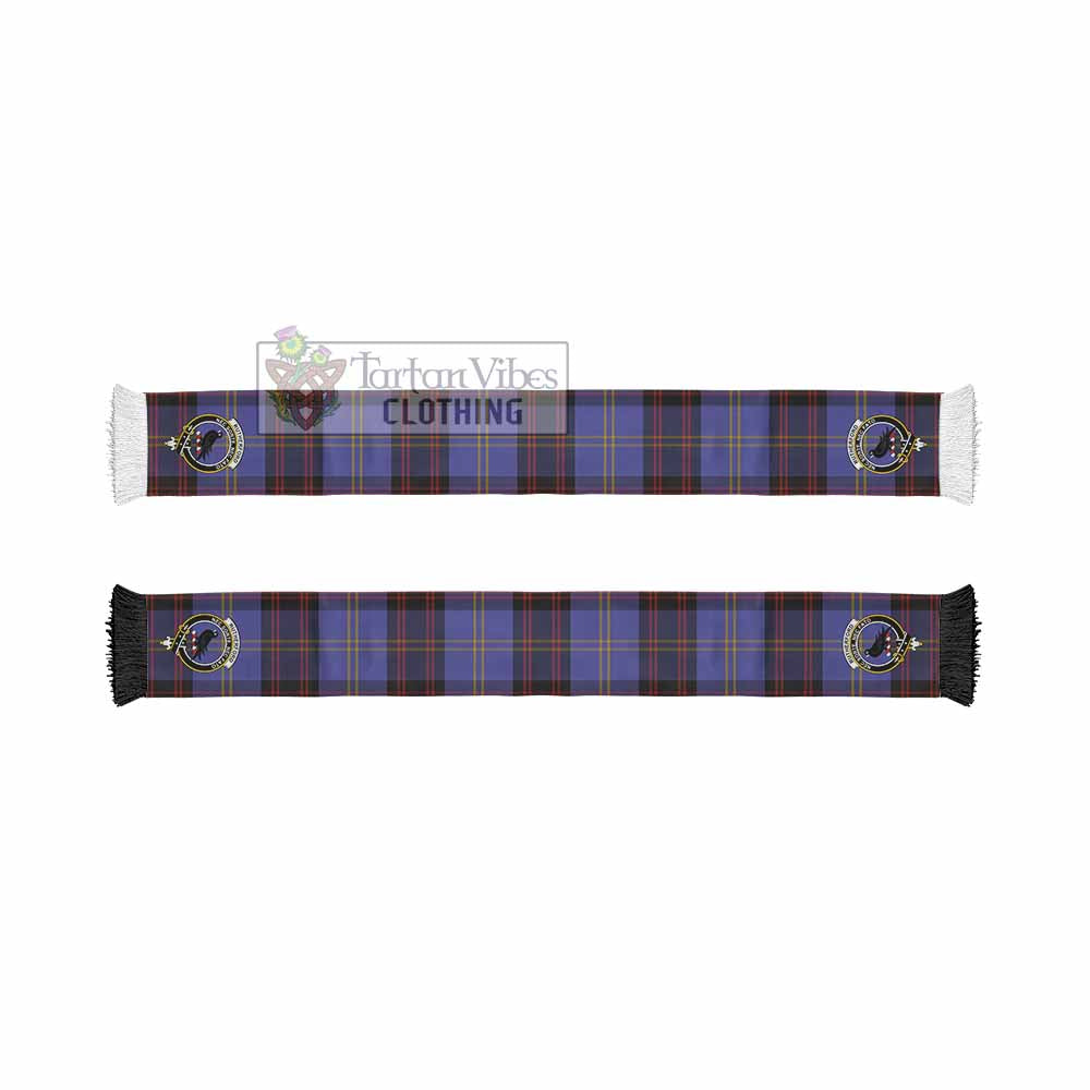Tartan Vibes Clothing Rutherford Tartan Ruffneck Scarf with Family Crest