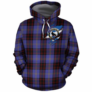 Rutherford Clan Crest In Me Tartan Cotton Hoodie Scotland Flag Style