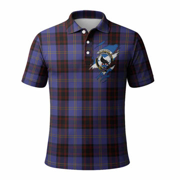 Rutherford Clan Crest In Me Tartan Polo Shirt Scotland Flag Style