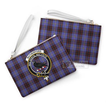 Rutherford Family Crest Tartan Clutch Bag