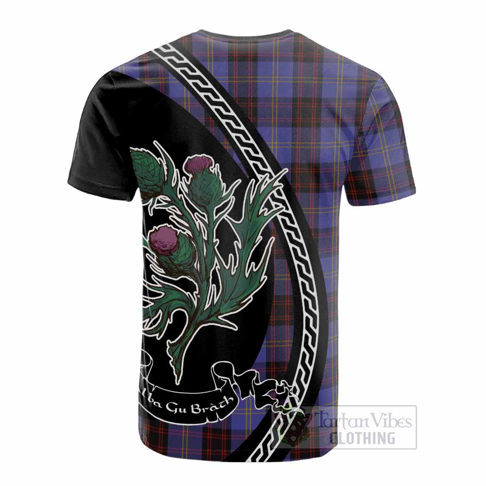 Rutherford Family Crest Tartan Cotton T-shirt Alba Thistle Inspired - Tartan Vibes Clothing