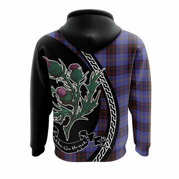 Rutherford Family Crest Tartan Hoodie Alba Thistle Inspired