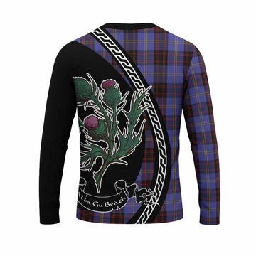 Rutherford Family Crest Tartan Long Sleeve T-Shirt Alba Thistle Inspired - Tartan Vibes Clothing
