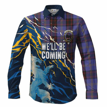 Rutherford Scotland Tartan Long Sleeve Button Shirts WC2026 Football - We'll Be Coming
