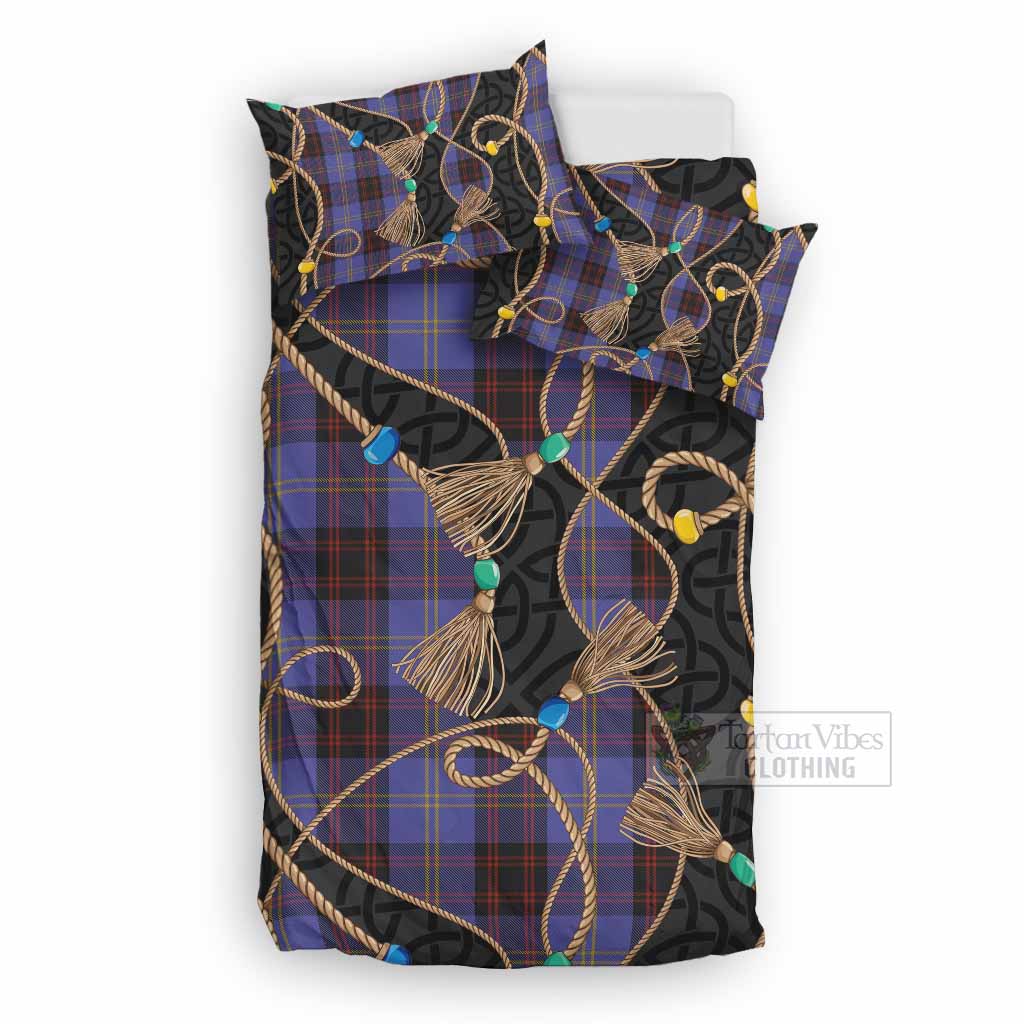 Rutherford Scottish Tartan Twisted Ropes Stylized Bedding Set UK Bedding Set UK Double 79*79 inch - Tartan Vibes Clothing