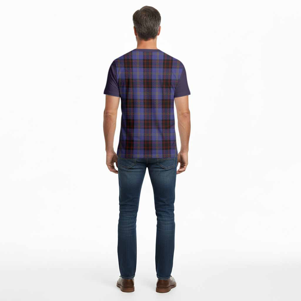 Rutherford Tartan Accent Cotton T-shirt with Family Crest