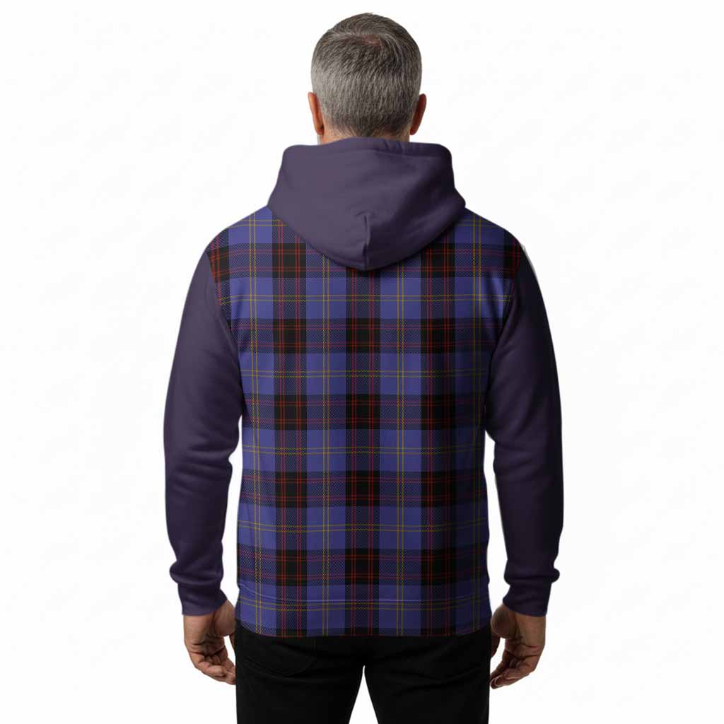 Rutherford Tartan Accent Hoodie with Family Crest