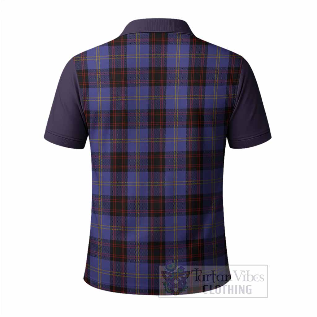 Rutherford Tartan Accent Polo Shirt with Family Crest