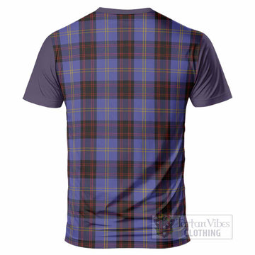 Rutherford Tartan Accent T-Shirt with Family Crest