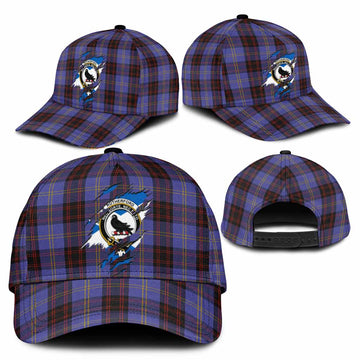 Rutherford Tartan Classic Cap with Family Crest In Me Style