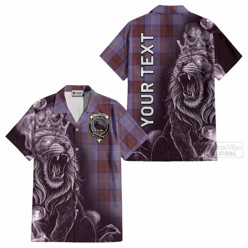 Rutherford Tartan Cotton Hawaiian Shirt Roaring Lion Heritage
