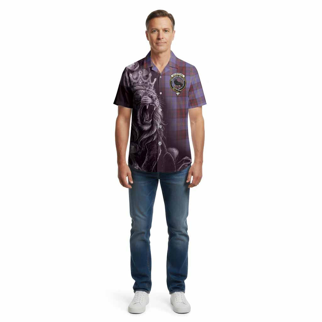Rutherford Tartan Cotton Hawaiian Shirt Roaring Lion Heritage